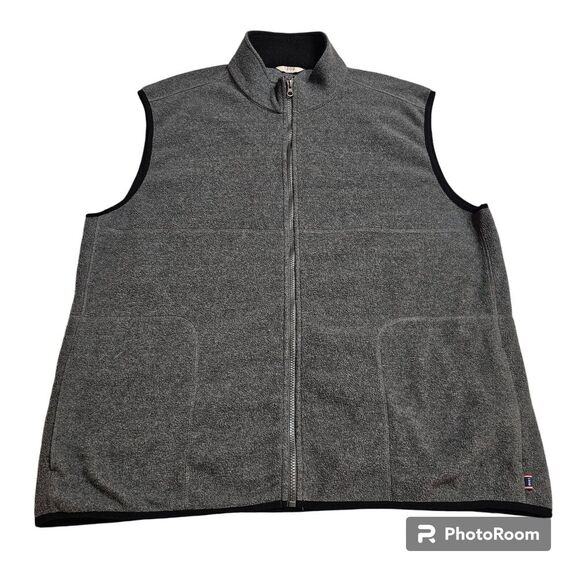 Izod Fleece Sweater Vest 2XL Gray Lightweight w/Pockets &‎ Full Zip - Picture 1 of 10
